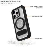 iPhone 16 Pro Clear Crystal MagSafe Case, Military-Grade Drop Protection Cover