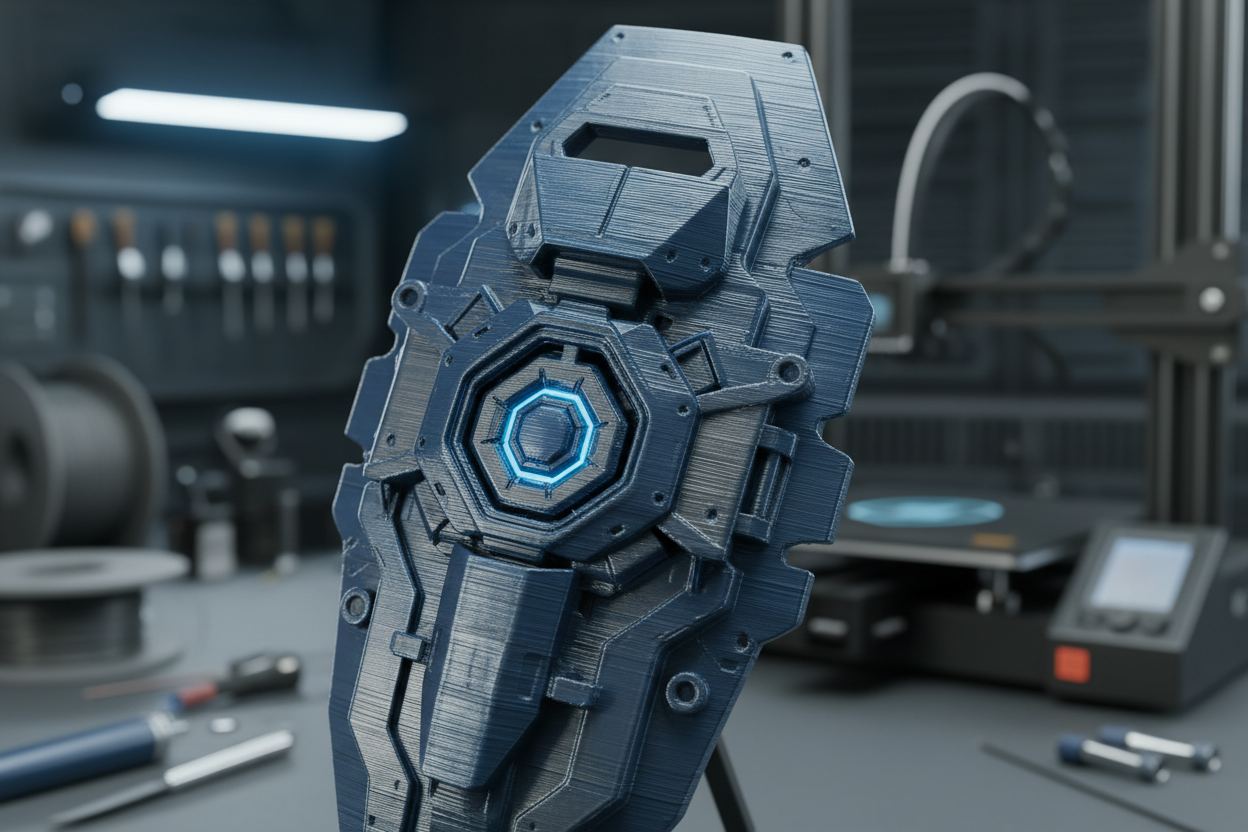 3D printed Mecha shield
