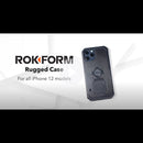 Rokform iPhone 12 Pro Max Rugged Case Military-Grade Magnetic Mountable Protection