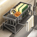 Kitchen Storage Rack Useful Self-draining Sink Shelf Sponge Holder Organizer Hanging Soap Basket Bathroom Cosmetic Shelf
