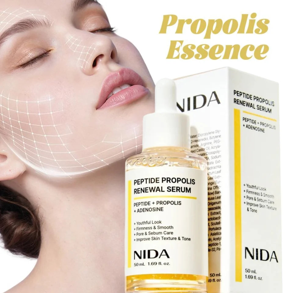 NIDA Propolis Essence Bee Gum Skin Rejuvenation Essence Serum Deeply moisturizing Repairs Skin Barrier Facial Essence Liquid