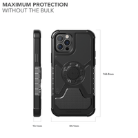 Rokform Crystal Case for iPhone 12 Pro Max: Magnetic, Shockproof, Slim, Mountable Protection
