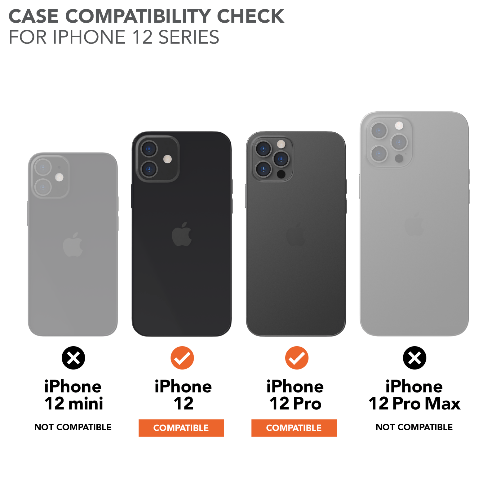 Rokform Crystal Protective iPhone 12/12 Pro Case with Magnetic Mounting