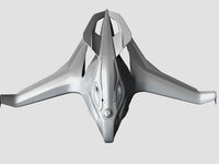 3D printed Scifi plane