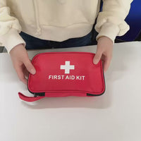 184pcs First Aid Kit, Multi-purpose Emergency Kit Supplies Portable Medical Bag, For Outdoor Hiking, Camping And More